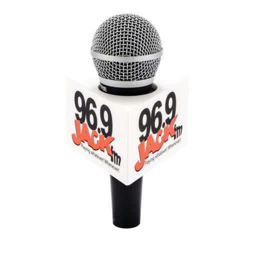 Jack FM triangle mic flag for handheld microphones