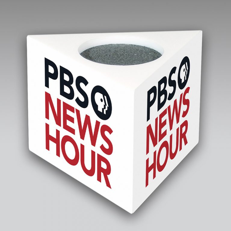 PBS News Hour Custom Mic Flags Impact PBS