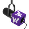 Yahoo studio mic flag on an MV7 microphone